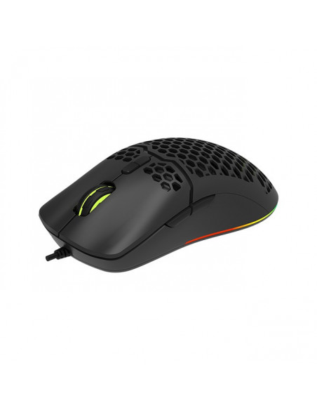 MOUSE DELUX, gaming, cu fir, USB, optic, 7200 dpi