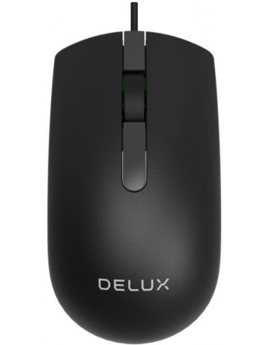 MOUSE DELUX, PC sau NB, cu fir, USB, optic, 1000 dpi