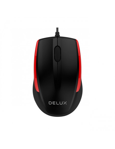 MOUSE DELUX, PC sau NB, cu fir, USB, optic, 1000 dpi