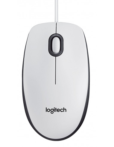MOUSE LOGITECH, "M100", PC sau NB, cu fir, USB, optic, 1000