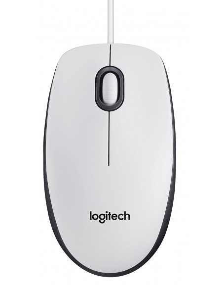 MOUSE LOGITECH, "M100", PC sau NB, cu fir, USB, optic, 1000