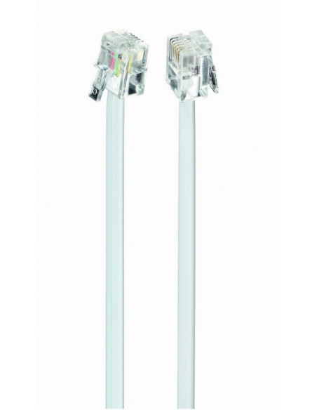 CABLU TELEFONIC GEMBIRD 6P4C, 3m, "TC6P4C-3M" (include TV 0.06