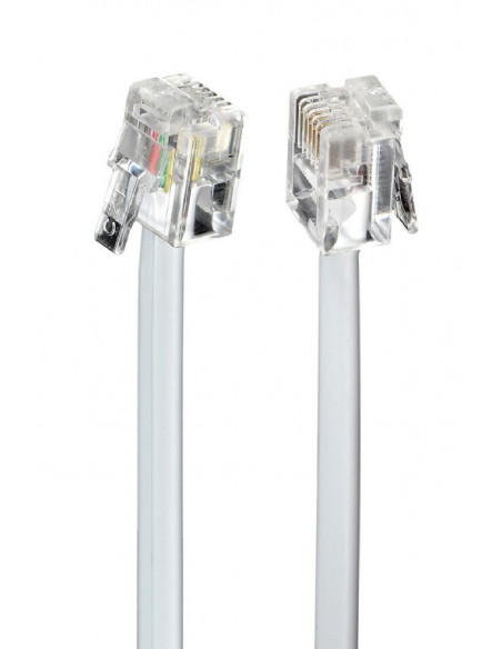 CABLU TELEFONIC GEMBIRD 6P4C, 3m, "TC6P4C-3M" (include TV 0.06