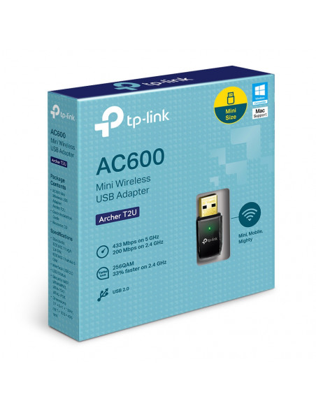 ADAPTOR RETEA TP-LINK AC600, extern wireless 2.4 GHz | 5 GHz