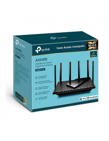 ROUTER TP-LINK wireless AX5400, 5400Mbps,1 x WAN Gigabit, 4
