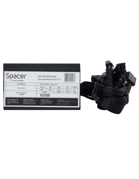 SURSA SPACER BZCO-650 80+ Bronze compatible, 650w, fan 120mm