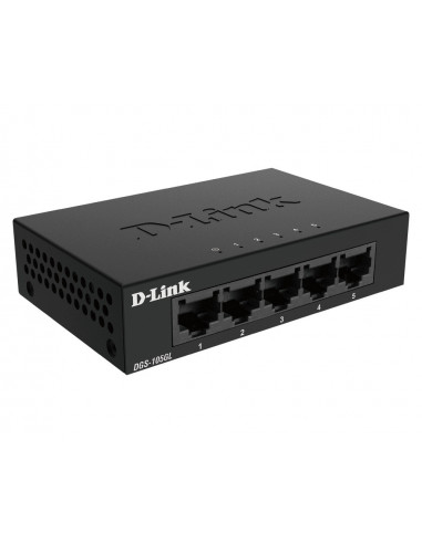 SWITCH D-Link, Gigabit x 5, carcasa metalica, "DGS-105GL" SWITCH D-Link, Gigabit x 5, carcasa metalica, "DGS-105GL"