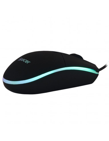 KIT gaming SPACER USB INVICTUS, tastatura RGB rainbow + mouse