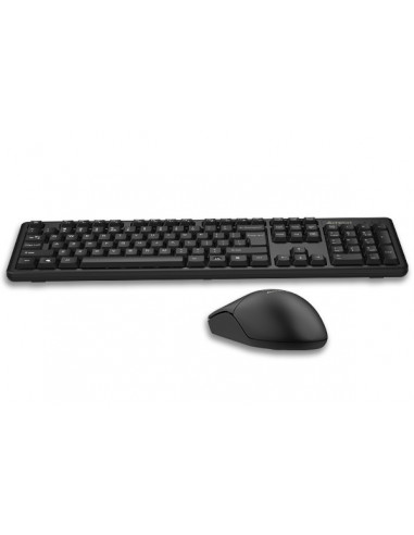 3330N,Kit TASTATURA si Mouse A4TECH, "GK-3+G3-330N", wireless, 104 taste format standard, mouse 1000dpi, 3/1 butoane, negru, "33