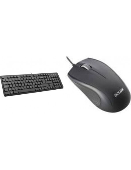 Kit TASTATURA si Mouse DELUX, "KA150U+M136BU", cu fir, 105