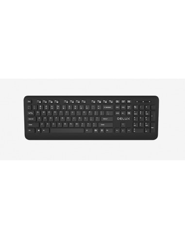 TASTATURA DELUX, wireless, 104 taste, multimedia 12 combinatii