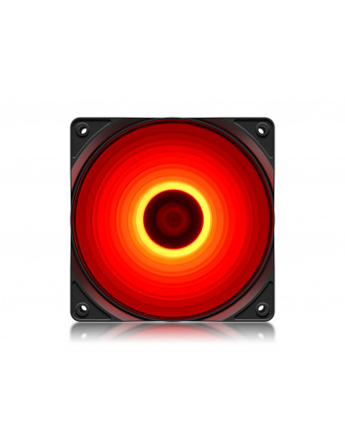 VENTILATOR DEEPCOOL PC 120x120x25 mm, "DP-FLED-RF120-RD", 4 red