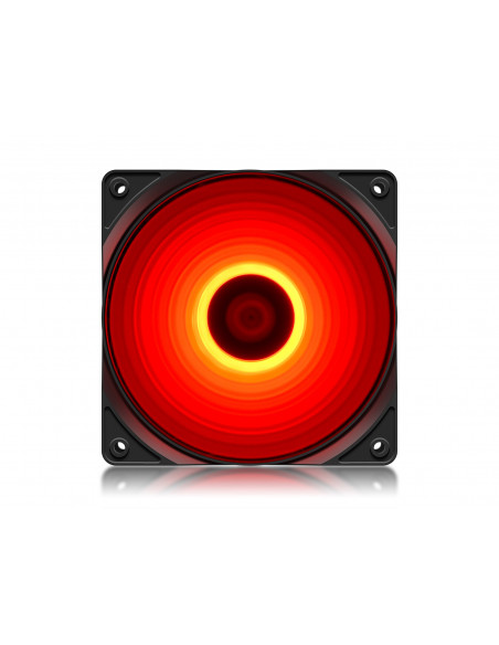 VENTILATOR DEEPCOOL PC 120x120x25 mm, "DP-FLED-RF120-RD", 4 red