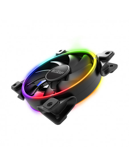 VENTILATOR PCCOOLER PC 120x120x25 mm, RGB LED, PWM, Hydro