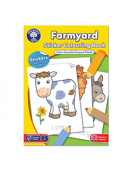 Carte de colorat cu activitati in limba engleza si abtibilduri