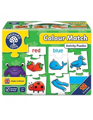 Joc educativ - puzzle in limba engleza Invata culorile prin