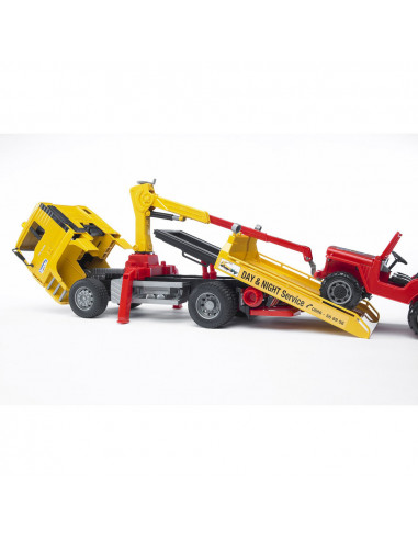 BRUDER - CAMION DE TRACTARE MAN TGA SI VEHICUL DE TEREN,BR02750