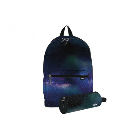 Set scoala Ancor Evan Cosmos - Ghiozdan + Penar etui Set scoala Ancor Evan Cosmos - Ghiozdan + Penar etui
