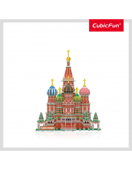 PUZZLE 3D+BROSURA-MOSCOVA 224 PIESE,CUDS0999h