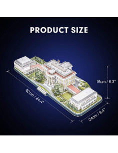 PUZZLE 3D LED CASA ALBA 151 PIESE,CUL529h 2