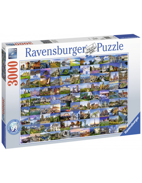 PUZZLE EUROPA 99 LOCURI, 3000 PIESE,RVSPA17080