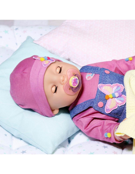 BABY born-Papusa interactiva cu sarafan de blugi - 43