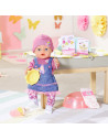 BABY born-Papusa interactiva cu sarafan de blugi - 43