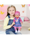 BABY born-Papusa interactiva cu sarafan de blugi - 43