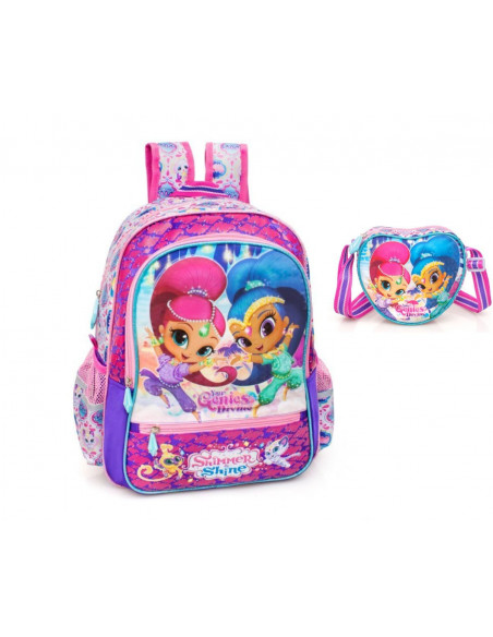 Set scoala Shimmer & Shine - Ghiozdan, Penar tip borseta, 20 Set scoala Shimmer & Shine - Ghiozdan, Penar tip borseta, 20