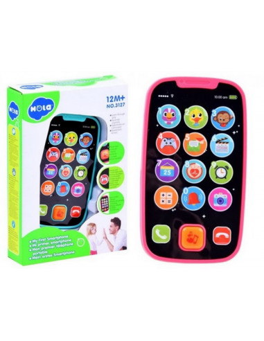 Primul Meu Telefon Smart Roz Cu Muzica Si Lumini,3127_ROZ