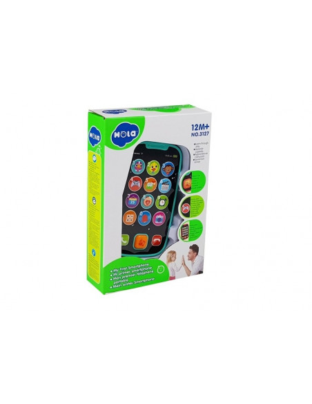 Primul Meu Telefon Smart Verde Cu Muzica Si Lumini,3127_VERDE