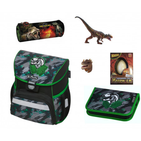 Set scoala Dinozaur - Ghiozdan ergonomic, penar echipat 1 Set scoala Dinozaur - Ghiozdan ergonomic, penar echipat 1