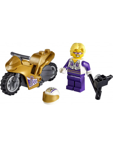 Lego City Motocicleta De Cascadorie Pentru Selfie 60309,60309