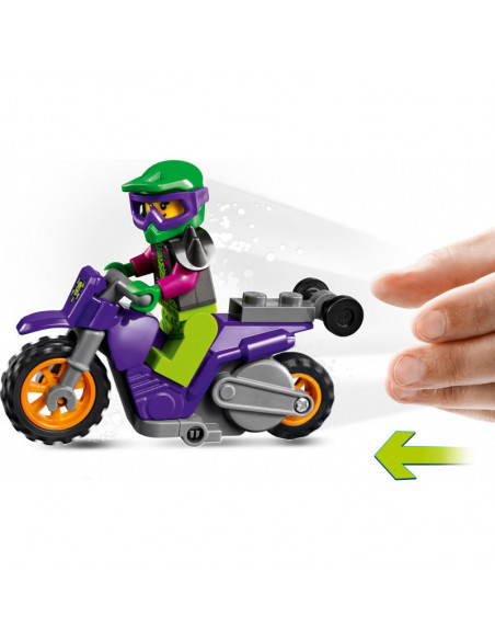 Lego City Motocicleta De Cascadorie Weelie 60296,60296