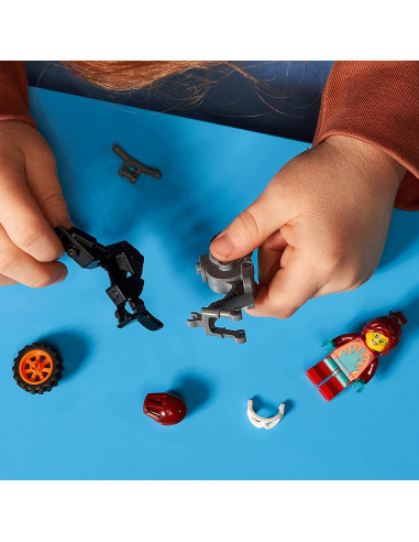 Lego City Motocicleta De Cascadorie Pentru Pompieri 60311,60311
