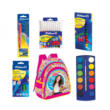 Set Gradinita Soy Luna 2 - Ghiozdan, Acuarele, Carioci, Culori Set Gradinita Soy Luna 2 - Ghiozdan, Acuarele, Carioci, Culori