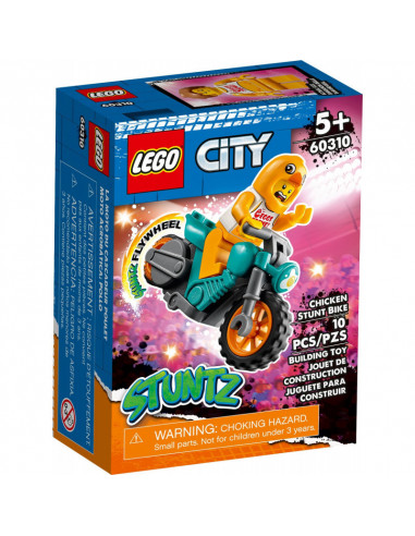 Lego City Motocicleta De Cascadorii Cu Gaina 60310,60310