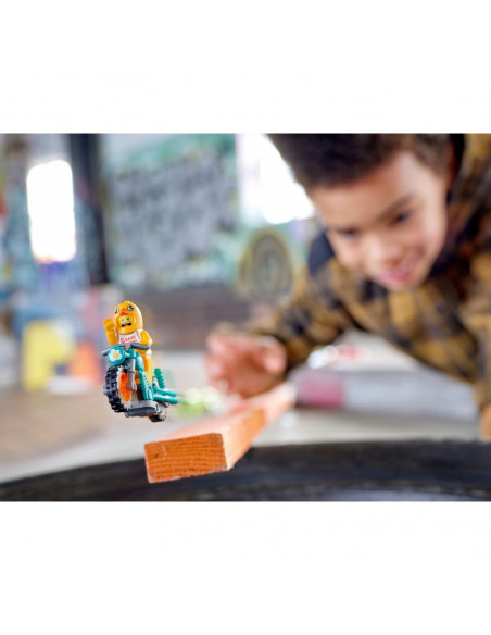 Lego City Motocicleta De Cascadorii Cu Gaina 60310,60310