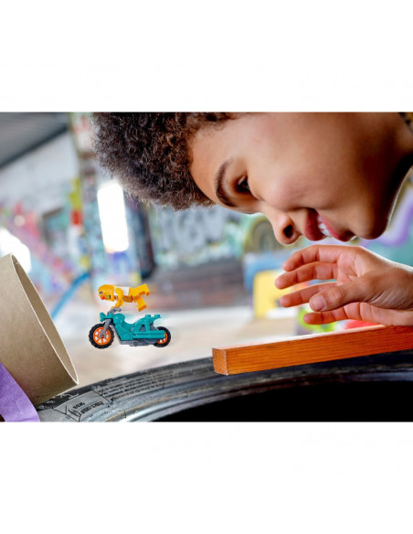 Lego City Motocicleta De Cascadorii Cu Gaina 60310,60310