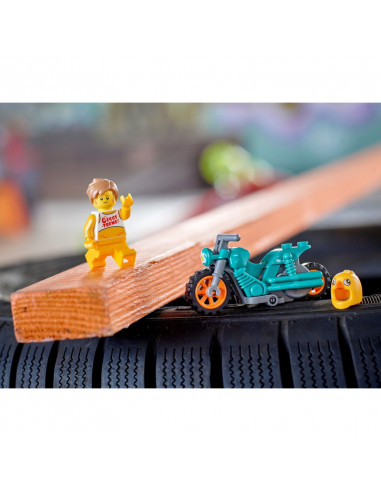 Lego City Motocicleta De Cascadorii Cu Gaina 60310,60310