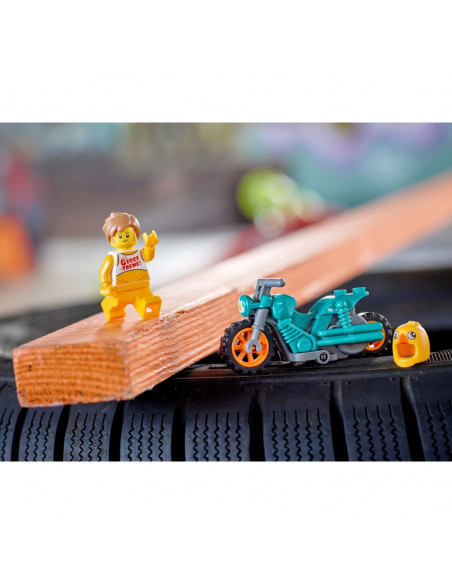 Lego City Motocicleta De Cascadorii Cu Gaina 60310,60310
