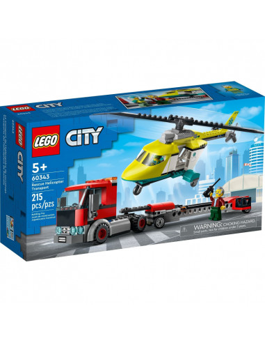 Lego City Transportul Elicopterului De Salvare 60343,60343