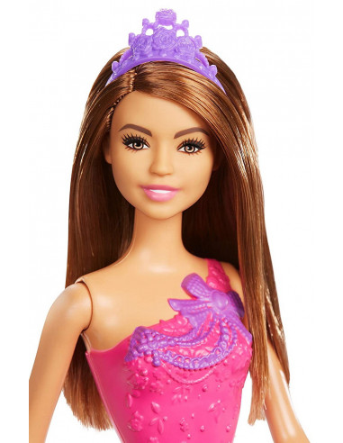 Barbie Papusa Printesa Cu Rochita Mov,MTDMM06_GGJ95