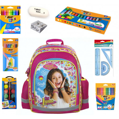 Set Scoala Soy Luna 24 - Ghiozdan, Creioane colorate, Carioci Set Scoala Soy Luna 24 - Ghiozdan, Creioane colorate, Carioci