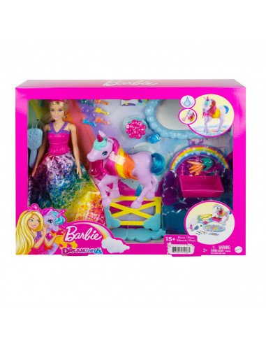 Barbie Papusa Barbie Si Set De Joaca Cu Unicorn,MTGTG01