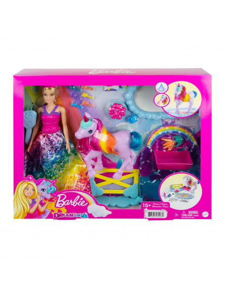 Barbie Papusa Barbie Si Set De Joaca Cu Unicorn,MTGTG01