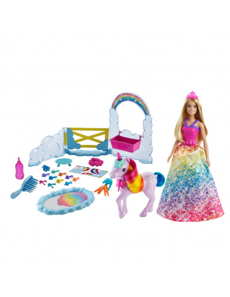 Barbie Papusa Barbie Si Set De Joaca Cu Unicorn,MTGTG01