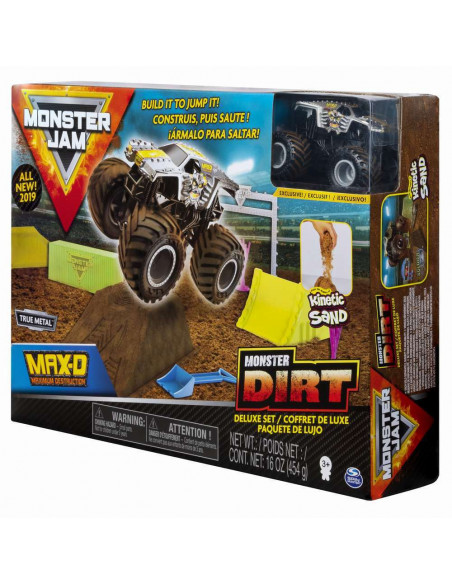 Monster Jam Set Camioneta Cu Nisip Si Accesorii