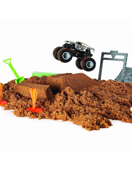 Monster Jam Set Camioneta Cu Nisip Si Accesorii