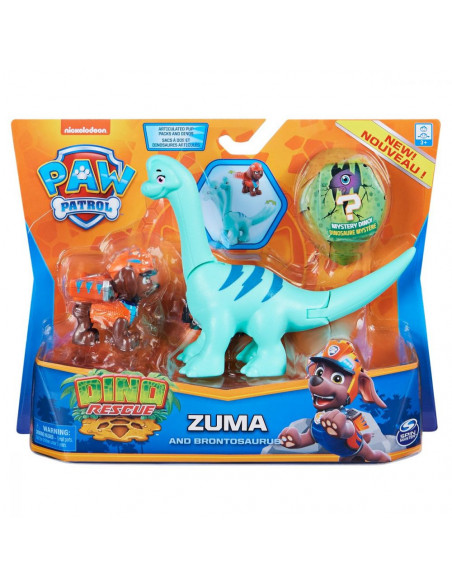 Patrula Catelusilor Set Figurina Catelus Zuma Si Dinozaurul